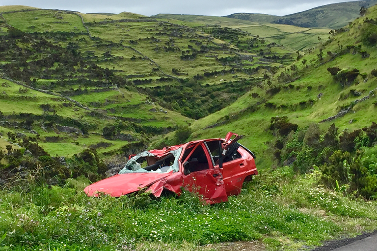 broken car