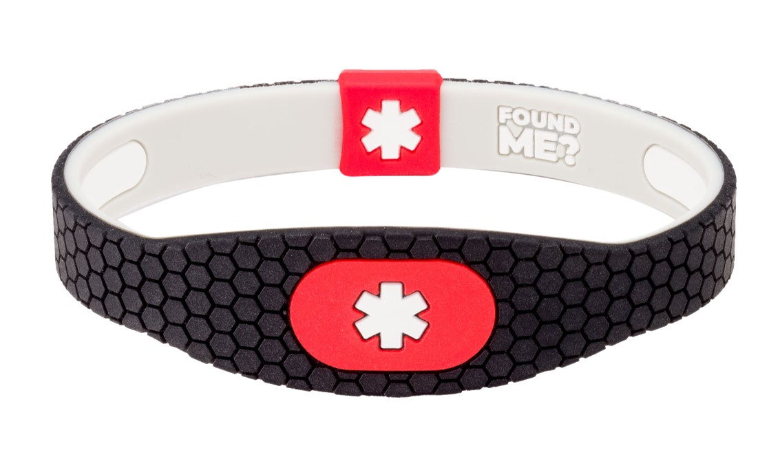 Black silicone bracelet