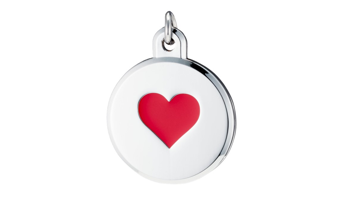 Red colored heart pendant