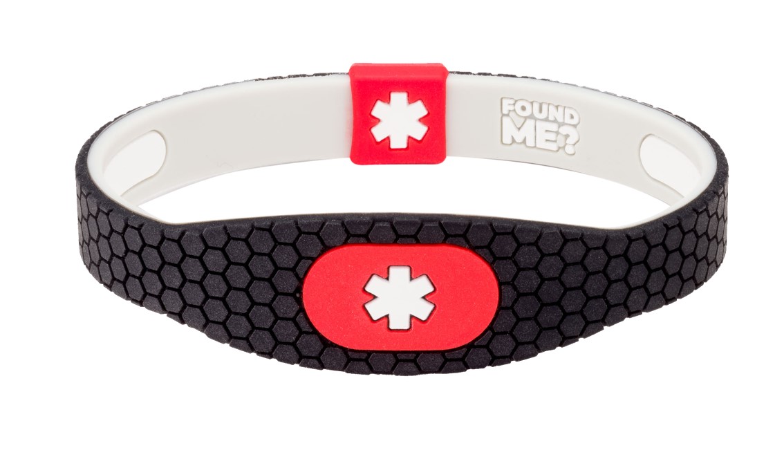 Black silicone bracelet