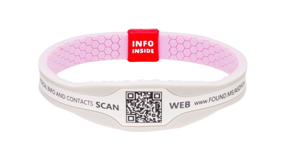 Light purple silicone bracelet