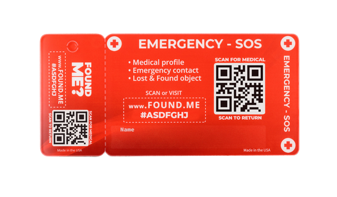 Plastic Medical wallet card